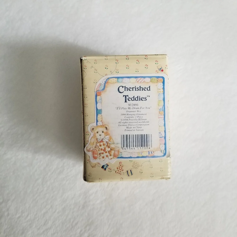 1994 Enesco Cherished Teddies Drummer Boy 912891 ornament